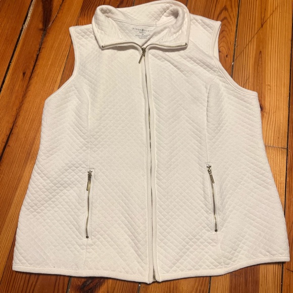 Karen Scott Jackets & Blazers - Karen Scott 100% Cotton vest medium